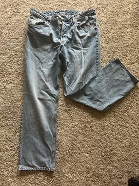 Women’s Light Blue Boyfriend Jeans - Relaxed Fit